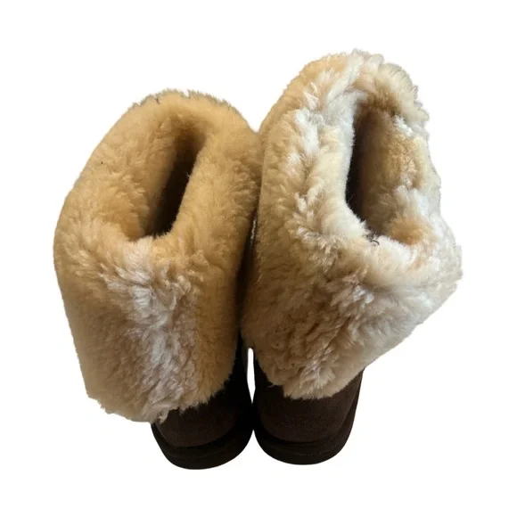 Brown Shearling Boots - Picture 8 of 11